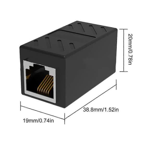 RJ11 6P6C 6P4C 6P2C Connector Telephone Cable Coupler Adapter for Phone Fax White White