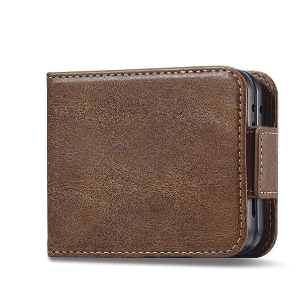 RFID Läderfodral för Samsung Galaxy Z Flip5 Brun Brown
