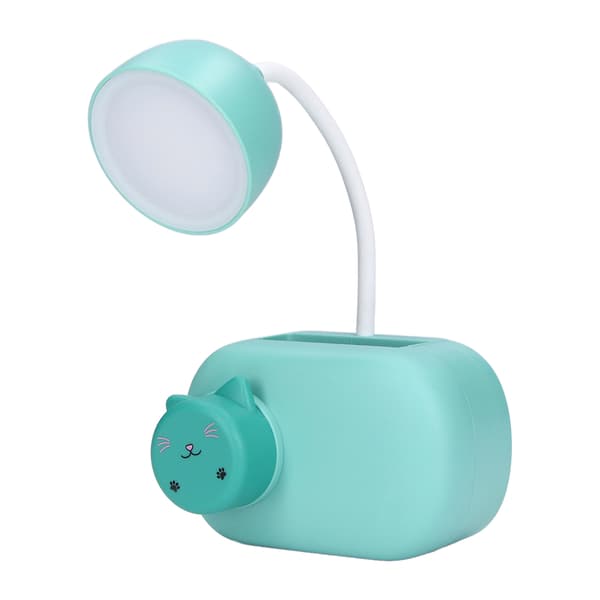Table Lamp Flexible Hose Foldable Portable Stylish Lovely Lighting Tool for Dorms Office E39 Kitten Blue