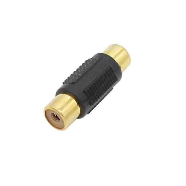 RCA-adapter 6 RCA hun til hun-koblinger + 6 RCA han til han-koblinger forgyldte adaptere til RCA-kabelforlængelser