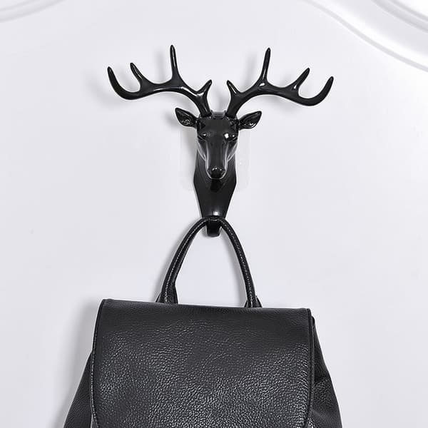White, Clothes Hook Animal Hook Clothes Rack Key Holder Wall Shelf