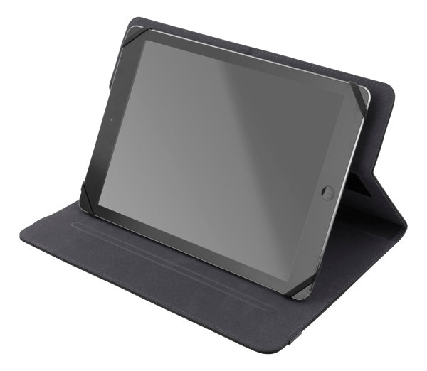 Universal tabletetui 9/10.1\" integreret stativ, roterbart