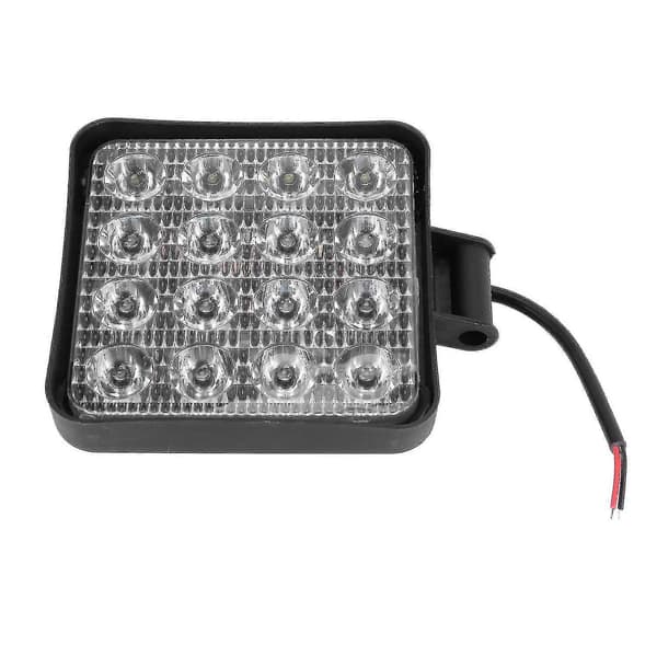 10x 48W Square LED Work Lights 6000K for Tractors, Trucks, ATVs, 12V/24V