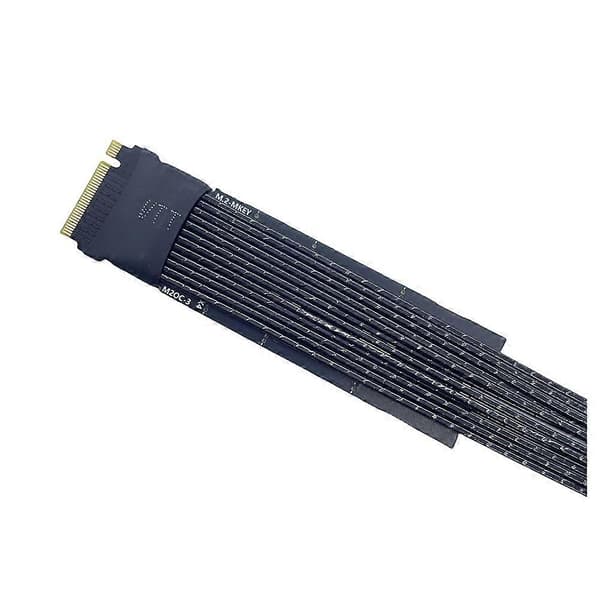 M.2 til Oculink 4i Forlængerkabel til M.2 Mkey NVME til SFF8611 Adapterkabel PCIe 4.0 X4 Gen4 Sølv