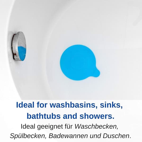 Sett med 4 filtre i rustfritt stål for vask og badekar