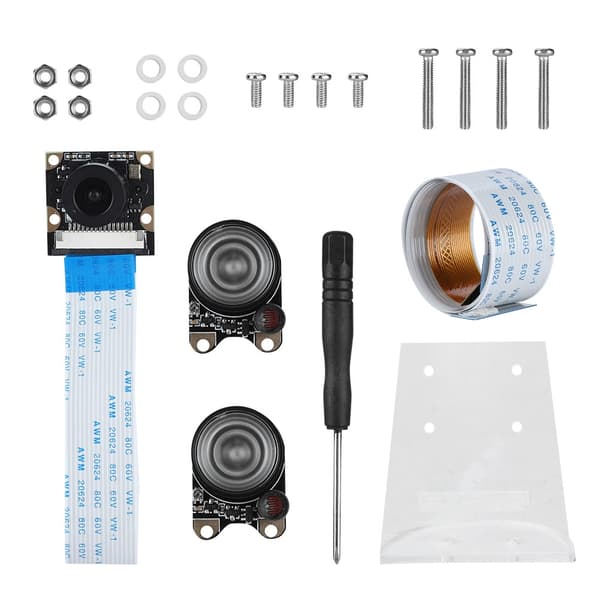Nattsyn Kameramodul Kameralinsesett for Raspberry Pi 3B+/3B/2B/B+/ZERO 1.3/ZERO W