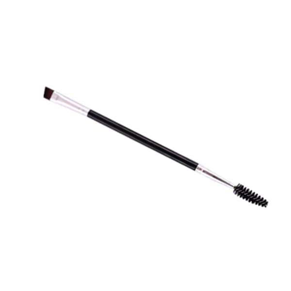 Double-sided Eyebrow Brush Angled Eyebrow Brush with Spoolies Portable Makeup Tool 15 cm