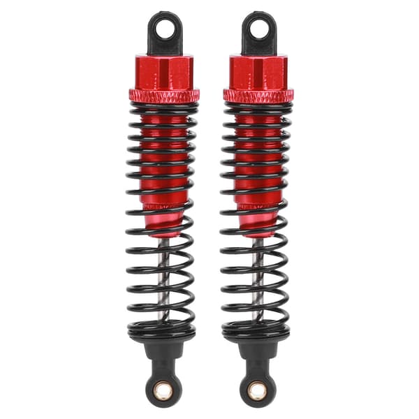 2 stk 1/10 Metall Støtdemper Passer for HSP RC Bilmodell Del Tilbehør Rød85MM