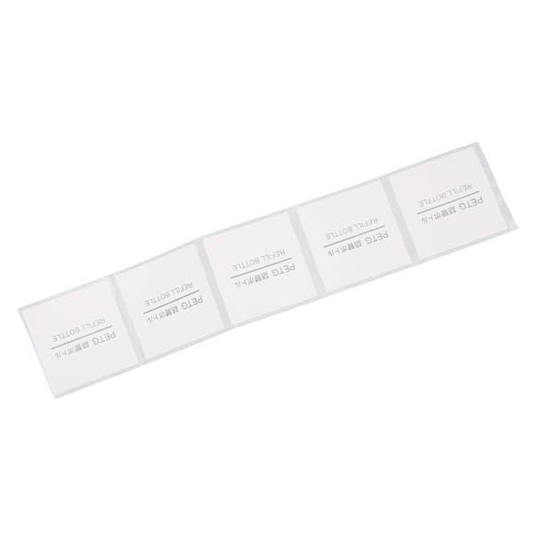 Self-Adhesive Labels Rectangular Labels Stickers for Refill Travel Cosmetic Bottles Documents 5pcs 32 X 32mm / 1.3 X 1.3in
