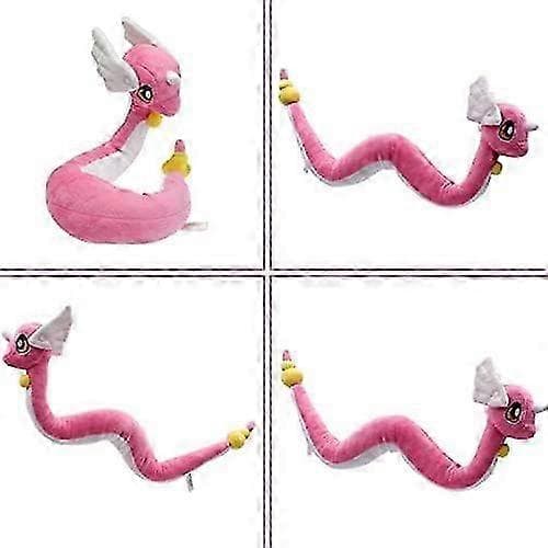 63 cm pitkä ihana Dragonair-pehmolelu, paras lahja lapsille (vaaleanpunainen)