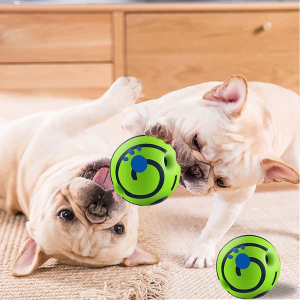 Dog ball toy, chew, teeth cleaning, interactive pet accessories, L