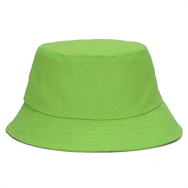 Solhatter 100 % bomull, komprimerbar bøttehatt, grønn Green