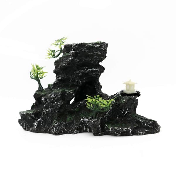 Akvarium Dekorert Stein Unik Steinpynt for Akvarium Mikrolandskap
