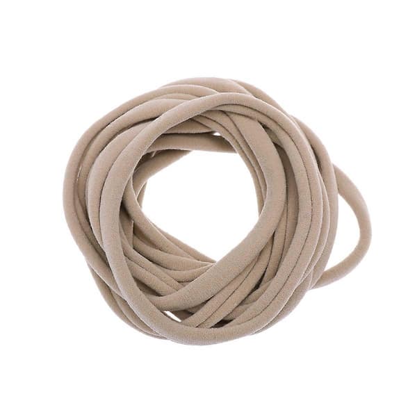 20 stk Sømløse Hårbånd Elastiske Nylon Hodeplagg Hårbånd for Baby Nyfødt Spedbarn (Khaki)