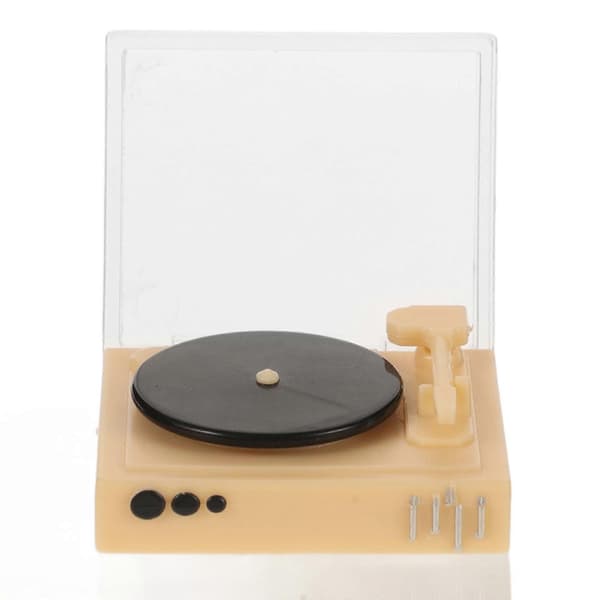 Mini Retro Record Player Simulation Miniature Record Player Model Toy For Mini House