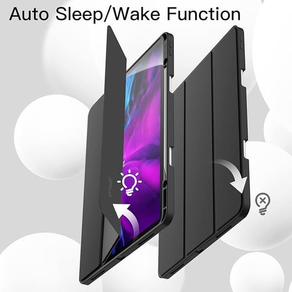 (Sort) 12,9 tommer (2020/2018 model, 4./3. generation) med stylus