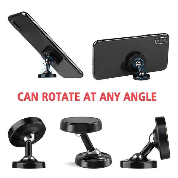 Gym dobbeltsidet magnetisk telefonholder, magnetisk 360 telefonholder