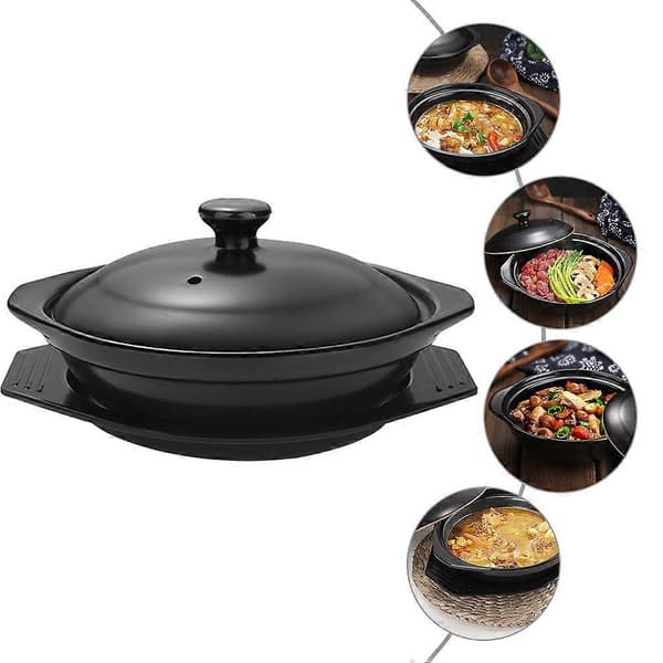 1st Ceramic Pot Non-Stick Bibimbap Casserole Soup Pot Stew Pot for Braised Chicken
