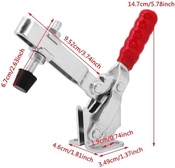 Hængselklemme, 227 kg 500 lb Quick Release Hængselklemme