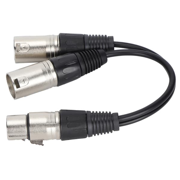 XLR hun til dobbelt XLR han-kabel Mikrofon Stereo Balanceret Forbindelseskabel til Lydadapter Hvid 3m / 9.8ft