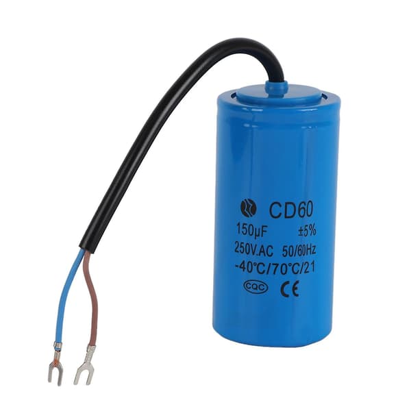 Motor og luftkompressor - 150uF 250V AC med ledningstilkobling CD60