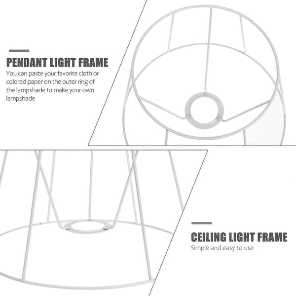 DIY Lampshade Frame Replacement Lampshade Holder For Desk Lamp Table Lamp