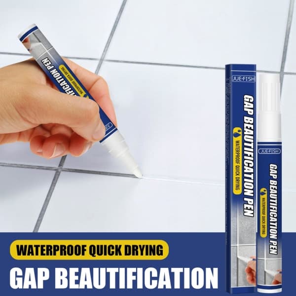 Round grout pen for tiles - refresh the joints - white 1pc 1pc