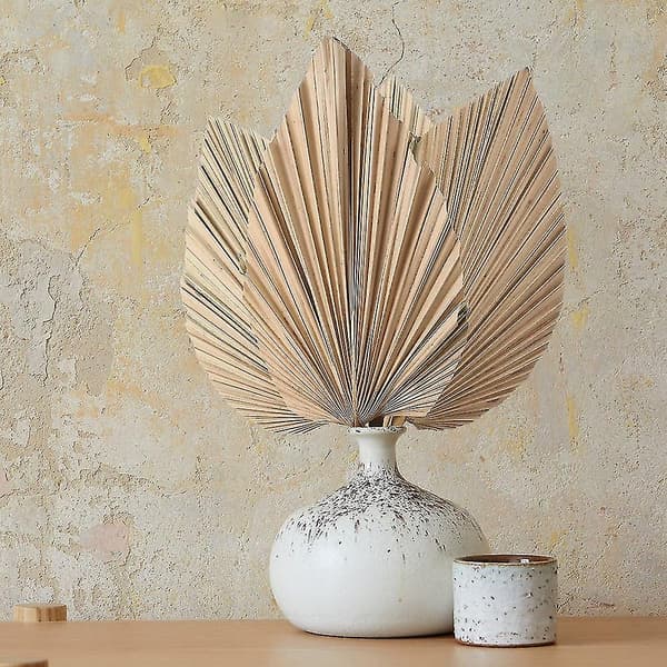 4 stk. tørrede palmblade, tørrede palmblade, kunstige planter, palmblade