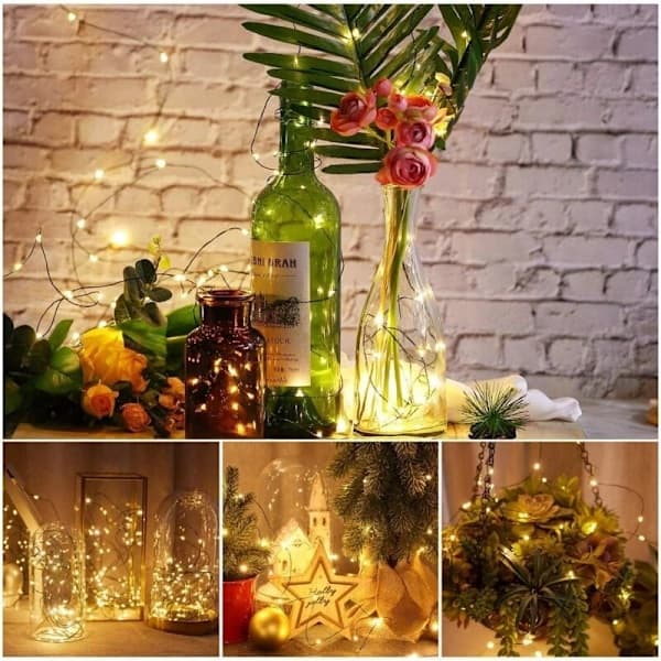 50 m LED light string - 500 LED Warm White - IP44 Waterproof - Remote Control - 8 Light Modes - Christmas Tree Decoration - Outdoor - Wedding - Party