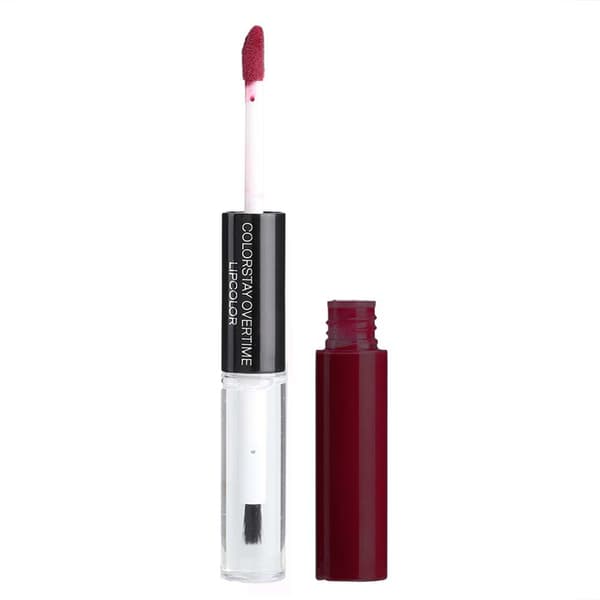 ibcccndc 5ml+5ml Langvarig Makeup Flydende Læbestift Vandtæt Skønhed Dobbelt Læbeglans (01)