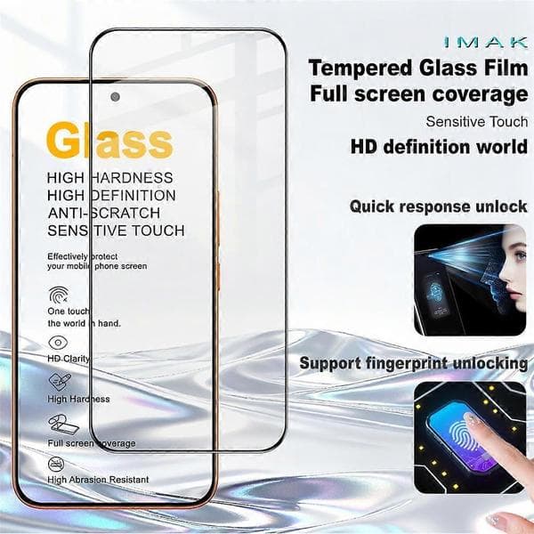 IMAK Pro+ Series Compatible with Xiaomi Redmi Turbo 5 Max 5G / Poco X8 Pro Max 5G Screen Protector Full Coverage Tempered Glass F