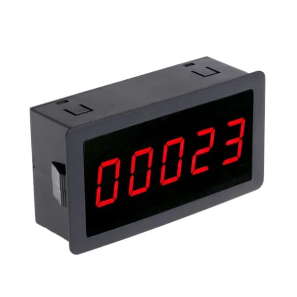 DC 12-24V Rød 5-sifret 0,56 \" LED Panelmåler Teller Opp Totalisator 0-99999