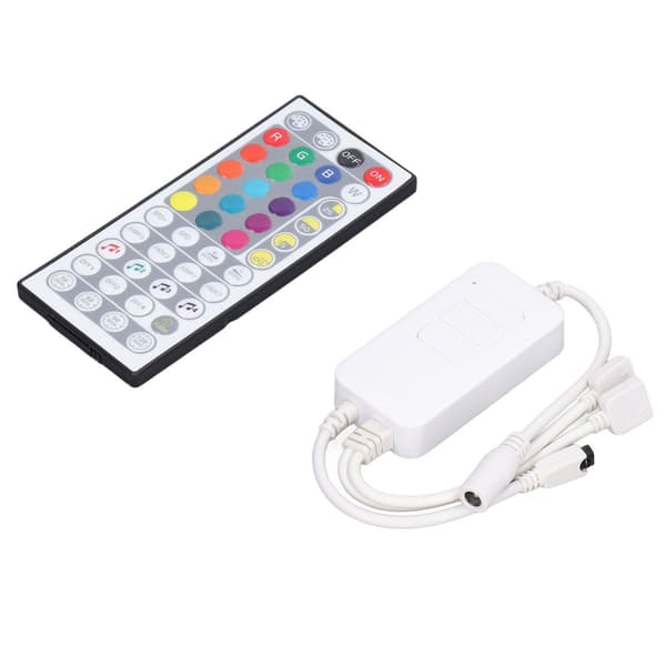 LED-stripe-kontroller, 44 taster, 3 taster, RGB-dobbelmodus KLB