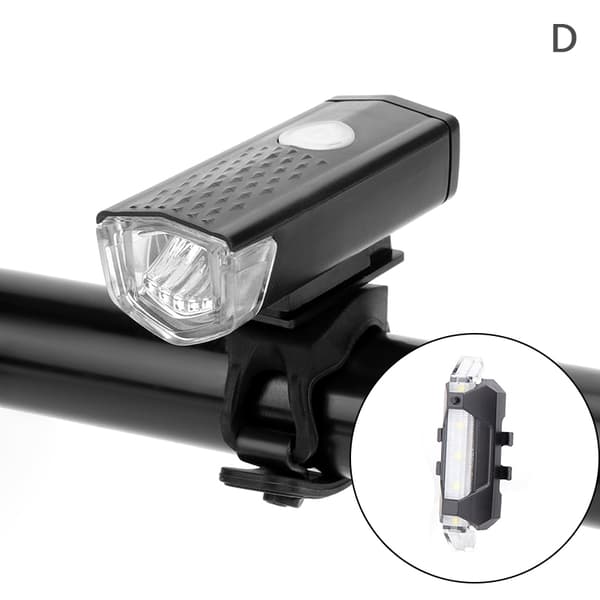 Oppladbar Sykkel Frontlykt Sykkel Lampe Foran Bak