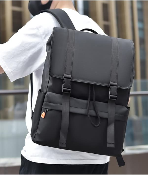 Men's Backpack, Large Capacity Business Computer Bag, Outdoor Cycling Backpack Black