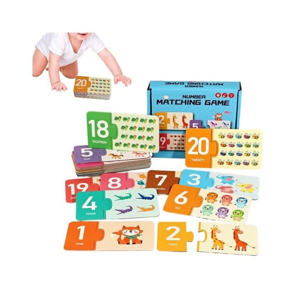 Children's Matching Game | Cardboard Number Play - Educational Toy for Logical Development and Early Learning[YJD]