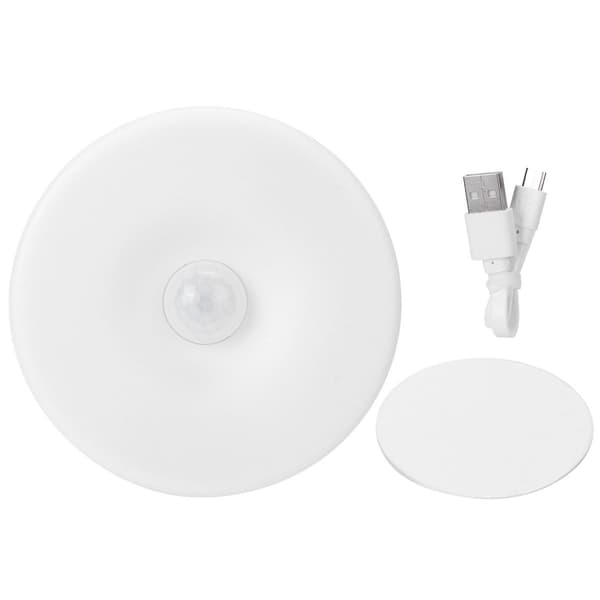 Round LED Night Light, USB Rechargeable, Human Body Induction KLB