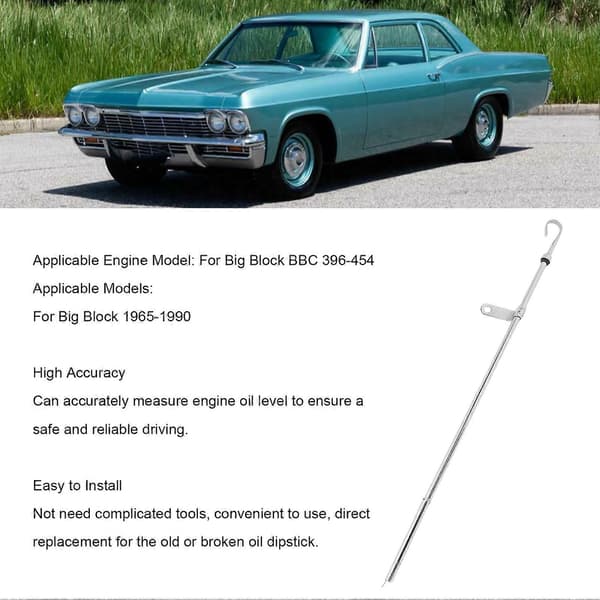 Engine Dipstick High Accuracy Durable Car Engine Dipstick for Big Block BBC 396-454 Engine