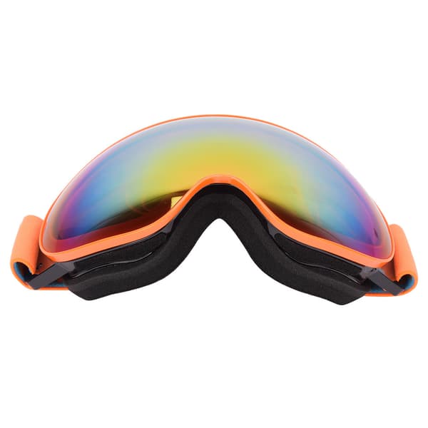 MSD007 Unisex Large Spherical Double Layer Anti-fog Breathable Outdoor Ski Goggles (Orange Frame)