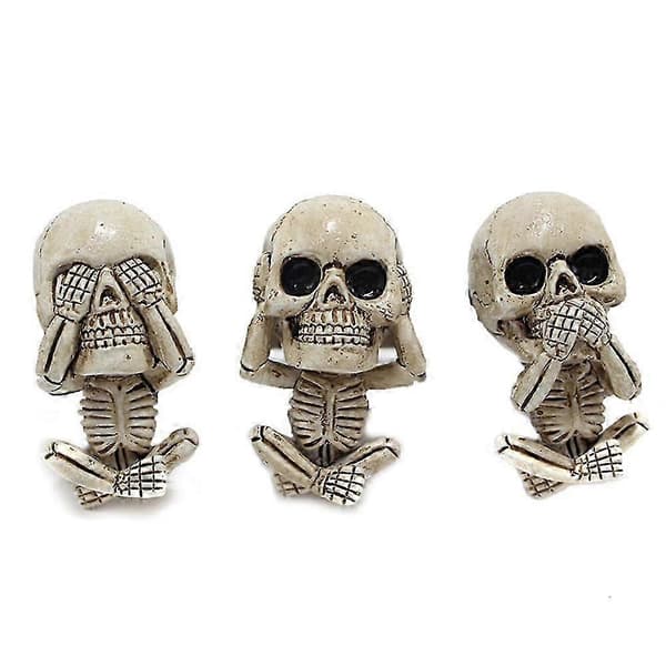 2025 3x Bil Luftfrisker Klips Halloween Hodeskalle Bilventil Dekor Aromaterapi Klips