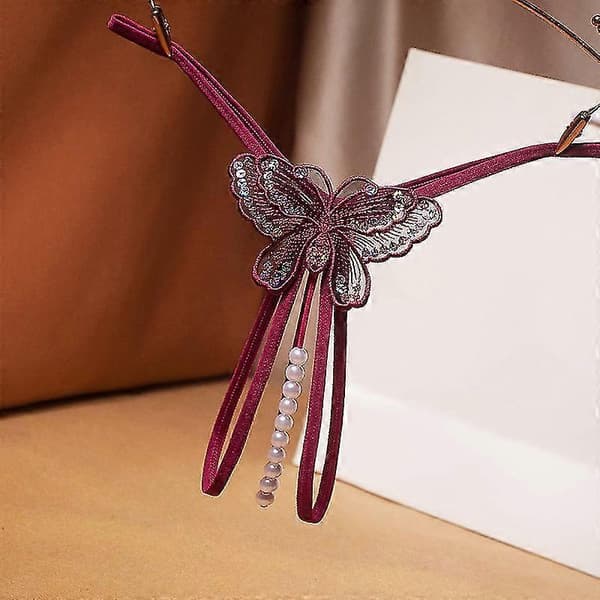 Damtrosor Transparent G-string Bandage Trosor Pärltrosor Erotiska Underkläder Frestelse Stringtrosor New-Yvan