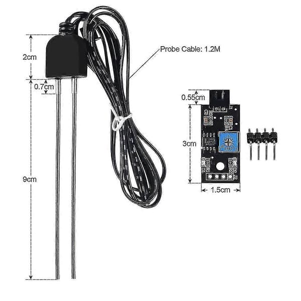3 Set Soil Moisture Sensor, with Corrosion-Resistant Probe, Module Digital Analog Signal Output Fo