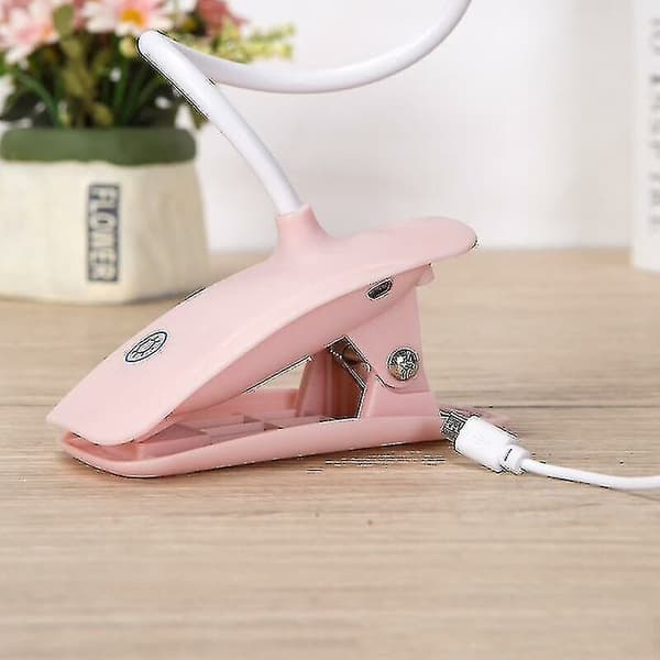 Klemme lampe sengelæselampe klemme med berøringssensor, sengelampe til børn
