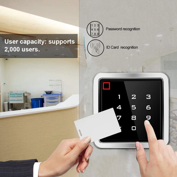 IP65 Waterproof Access Control 125KHZ RFID Card Reader Touch Password Door Opener