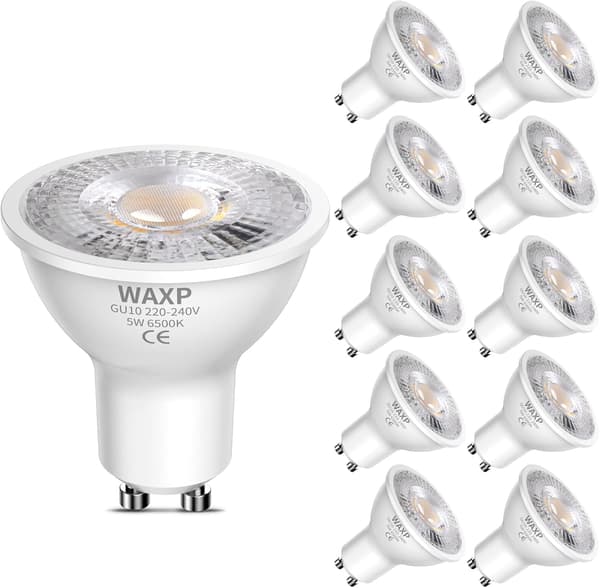 LED-spotlight 5w gu10 kompatibel kaldhvit 10-pakning