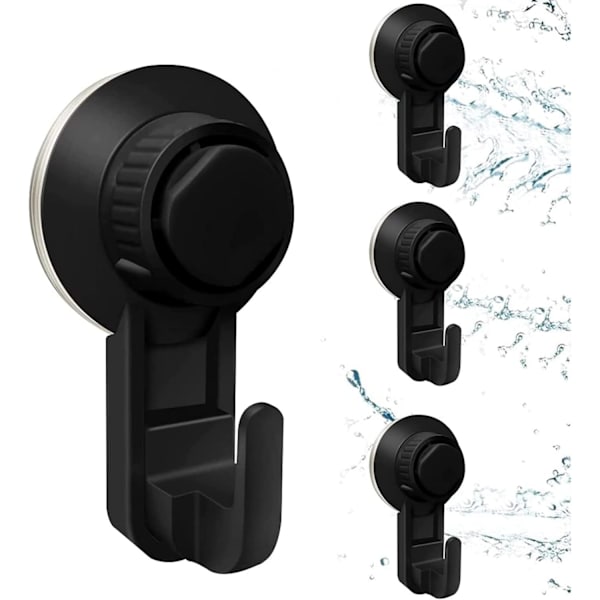 4 Pieces Vacuum Suction Cup Hooks, Wall Suction Cup Hook Self-Adhesive