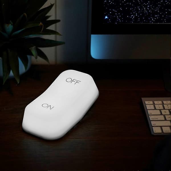 LED-bordlampe Gravitys Sensor Light USB-ladningsbryter Liten nattlampe for soverom nattbordslampe, A Hvit Hvitt lys White White light