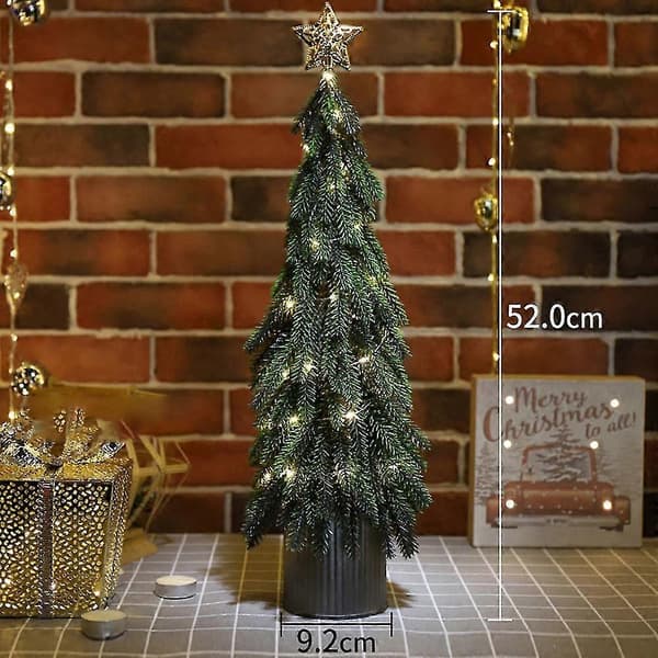 Floing Artificial Christmas Tree, Cedar Christmas Tree for Desk, Indoor Christmas Decorations G G