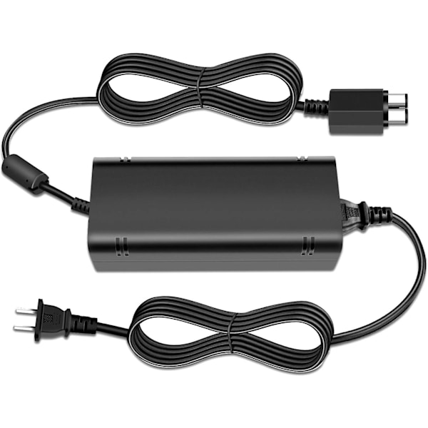 HØY KVALITET erstatning Xbox 360S/ Slim (passer kun 360 S) Strømforsyning, AC Adapter Strømforsyning Kabel Mursten for Xbox 360 Slim Auto Spenning (Svart)