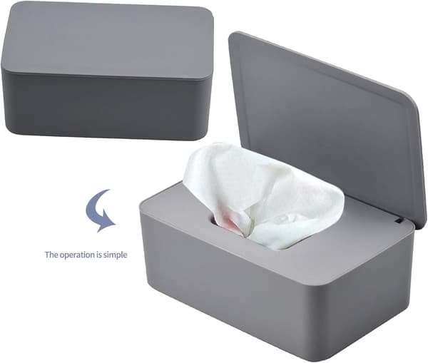 Våtservettboks, papirhåndkleboks med forseglet lokk